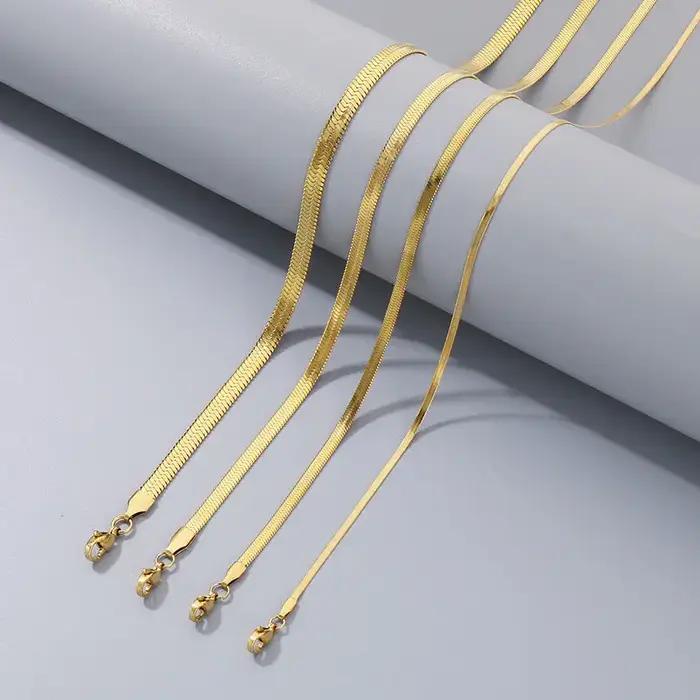 Collier personnalisé homme femme couple luxe résistant à la décoloration en acier titane inoxydable bijoux vente en gros
