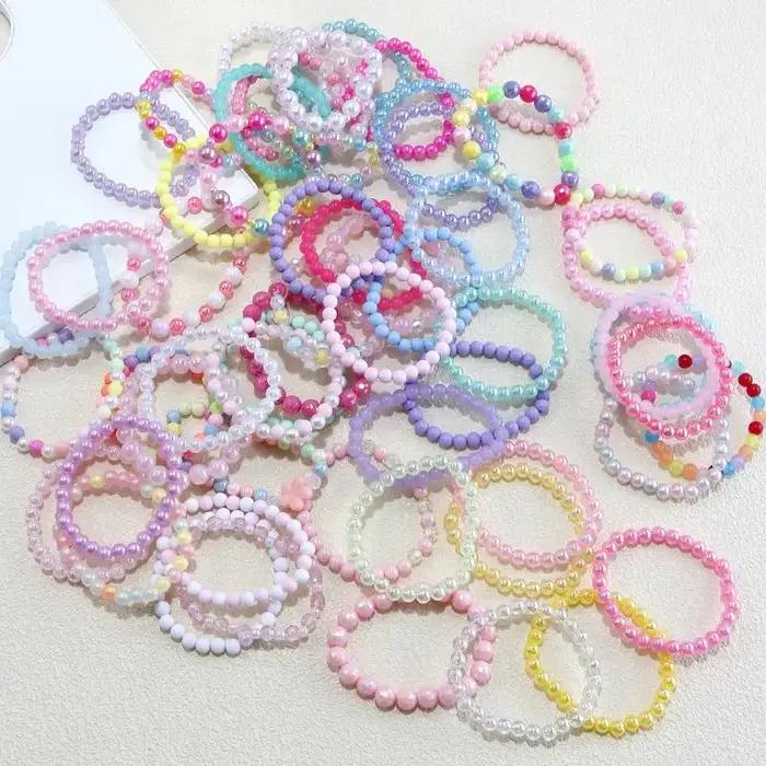 10/20/30 pièces Bracelet de perles colorées enfants filles cadeaux de fête d'anniversaire Goodie Pinata remplissage