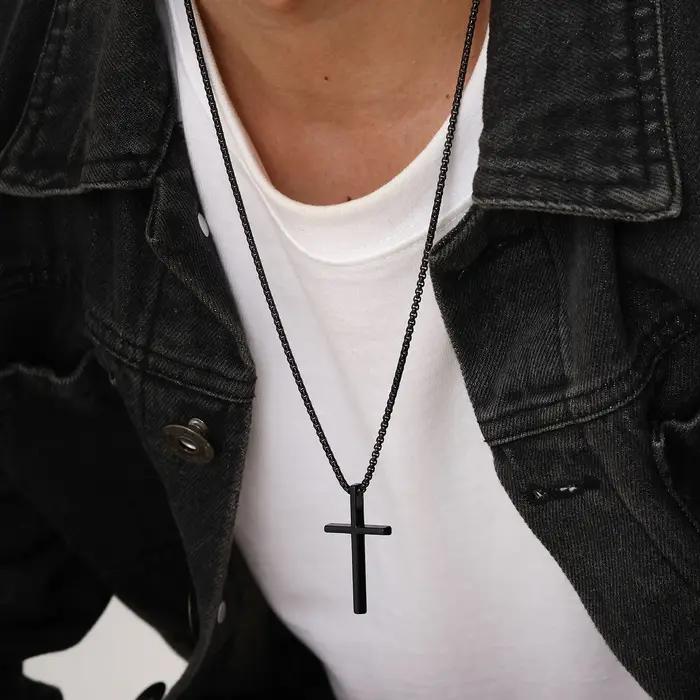 Collier croix Vnox pour hommes et femmes