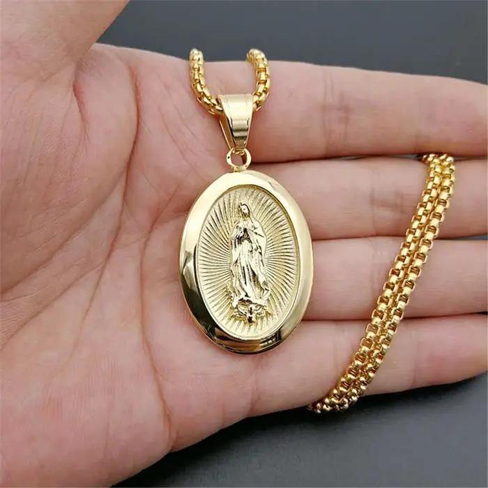 Collier avec Pendentif Vierge Marie pour Femme et Fille