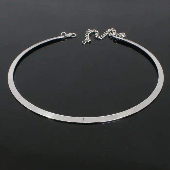 Nouveau gothique couples minimaliste Sautoirs collier femmes mode chaîne européenne Steampunk cercle Collares Bijoux