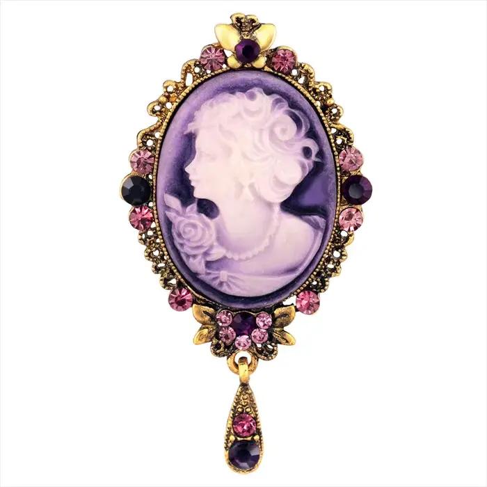 Broche commémorative Vintage élégance reine Victoria
