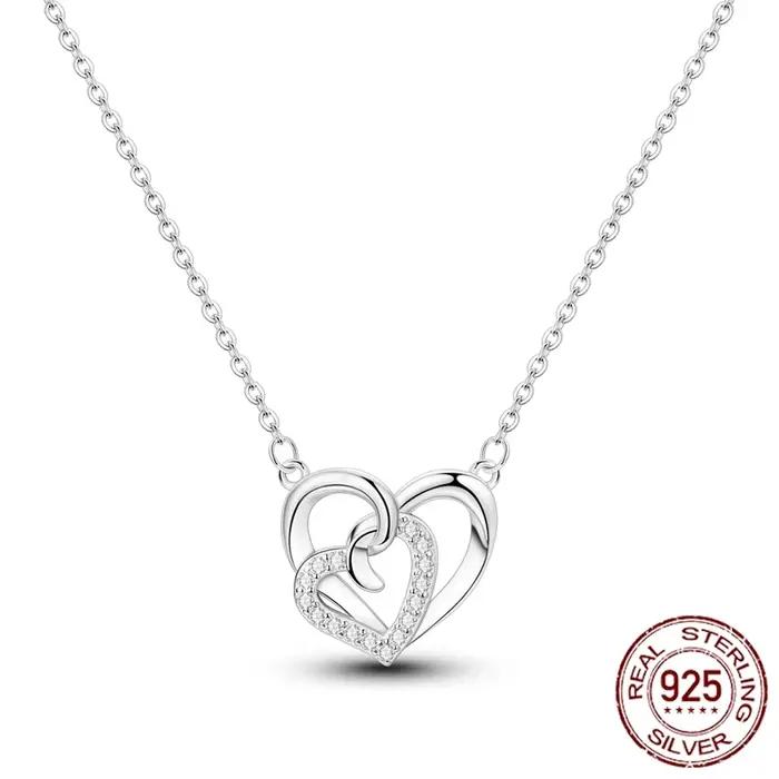 Collier pendentif cœur MULA Hote en argent sterling 925, collier serpent, bracelet original, bijoux