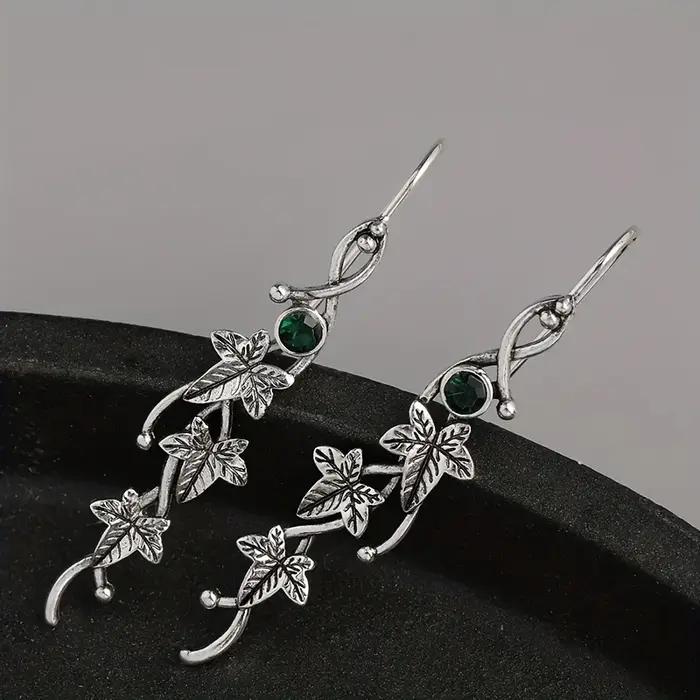 Boucles d'oreilles Vintage en forme de feuille d'élven pour femmes