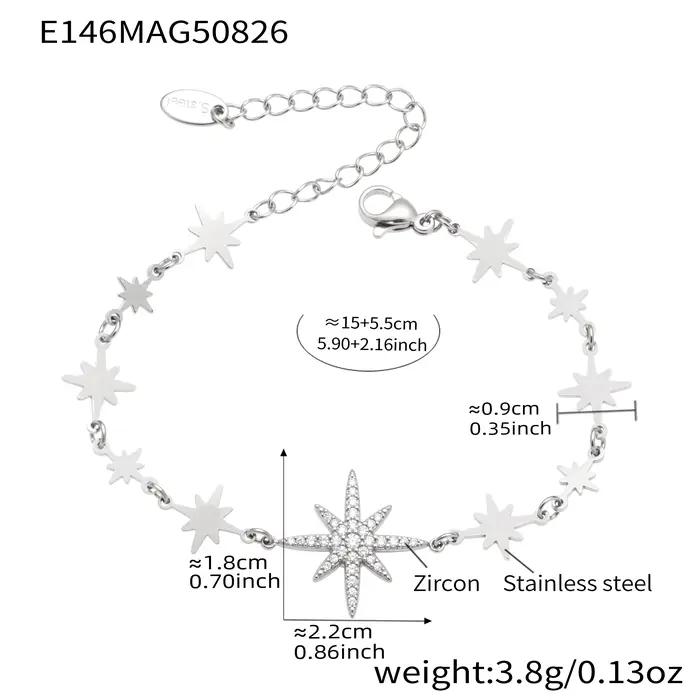 Bracelet à breloques océan pour femmes en acier inoxydable plaqué or 18 carats breloques créature marine romantique et mignon ocasionnels spéciaux
