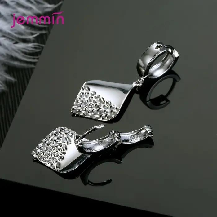 Boucles d'oreilles en argent sterling 925 et diamant pour femmes, style moderne et élégant, bijoux de fête et mariage