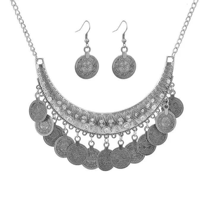 Ensemble de bijoux ethniques tribaux gitanes pour femmes
