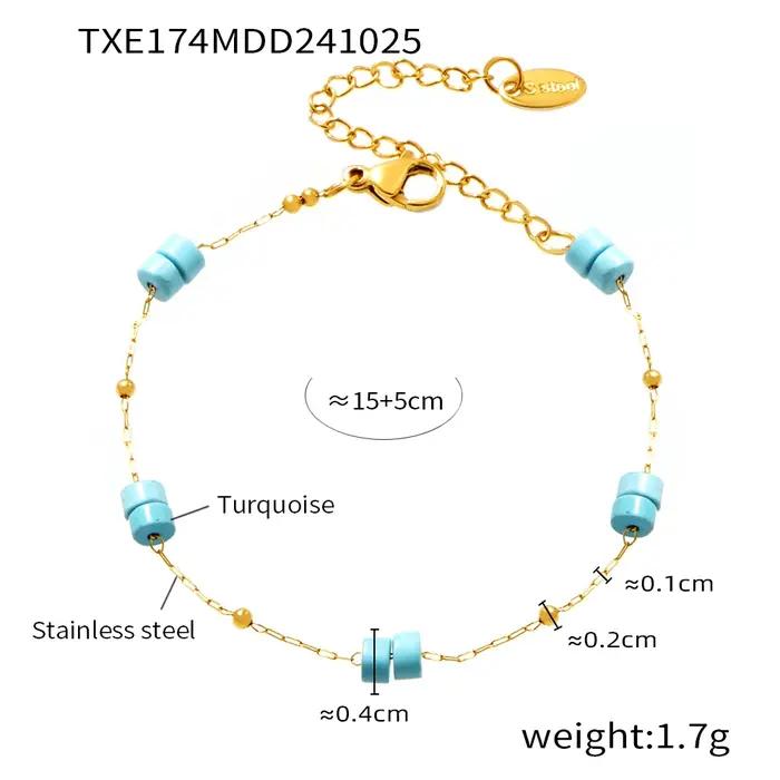 Collier de Charbon de Nature en Acier Inoxydable pour Femme