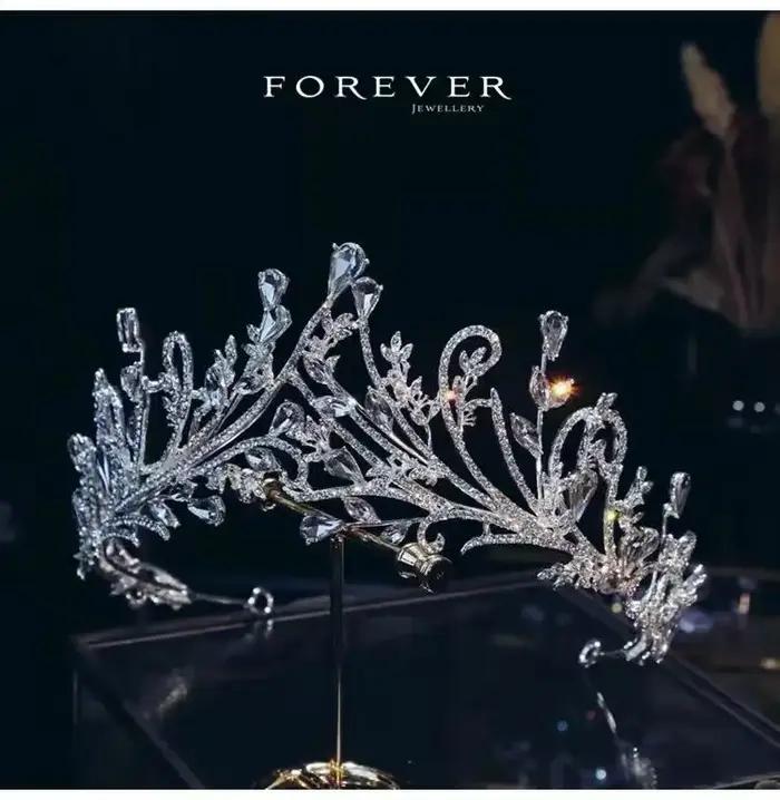 Parure de bijoux CC en zircone pour femme