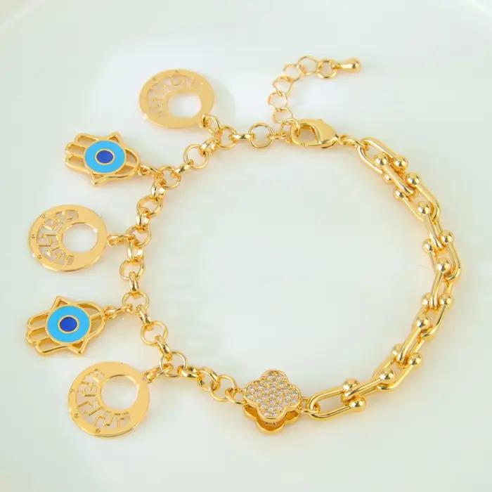 Bracelet de bijoux en or Original de dubaï