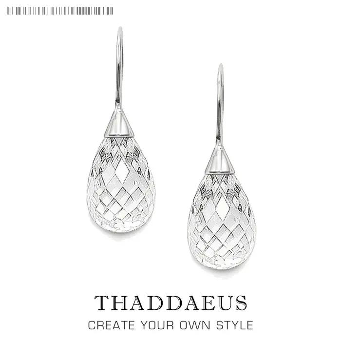 Boucles d'oreilles goutte d'eau en cristal