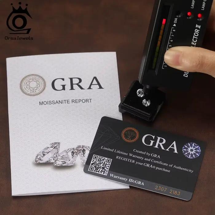 ORSA JEWELS – collier élégant en diamant Moissanite de couleur D pour femmes