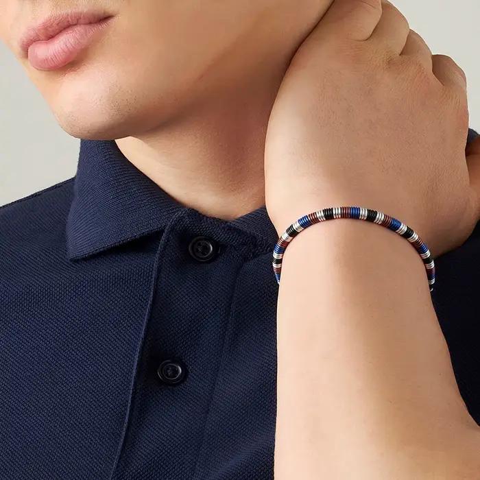 Runda – Bracelet à chaîne réglable multicolore pour hommes et femmes, fait à la main, fabrication de bijoux à la mode, maillons en acier inoxydable