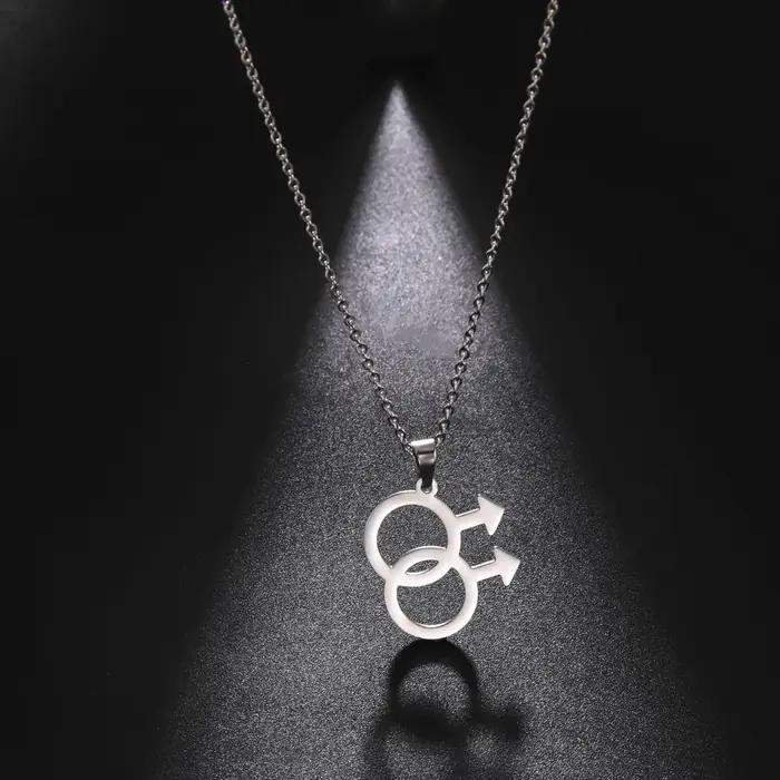 Amaxer Venus collier Vintage femme symbole pendentif colliers pour femmes chaîne tour de cou Protection fête bijoux ami cadeau