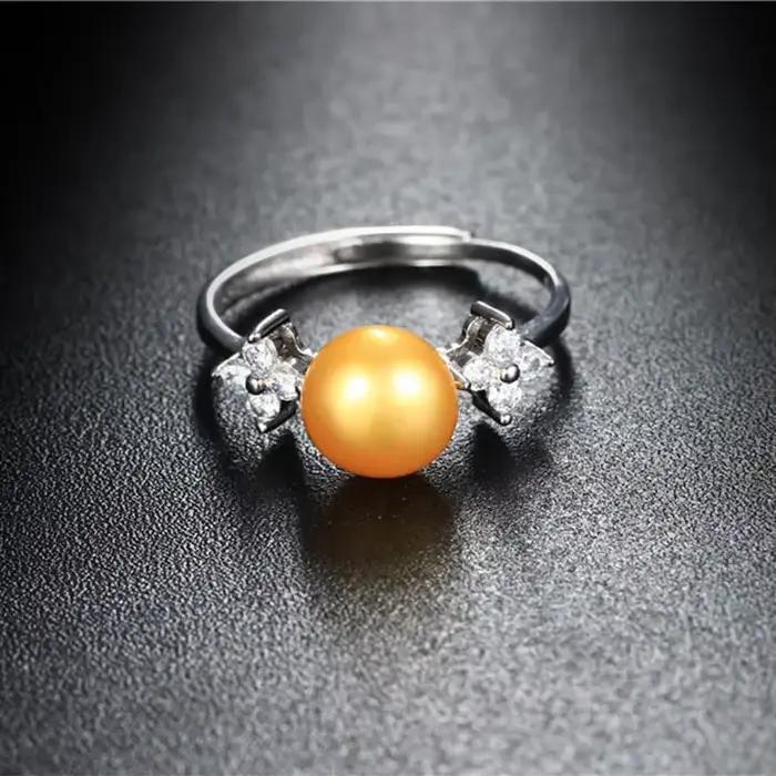 Dainashi – bague en argent Sterling 925 avec perles de culture d'eau douce