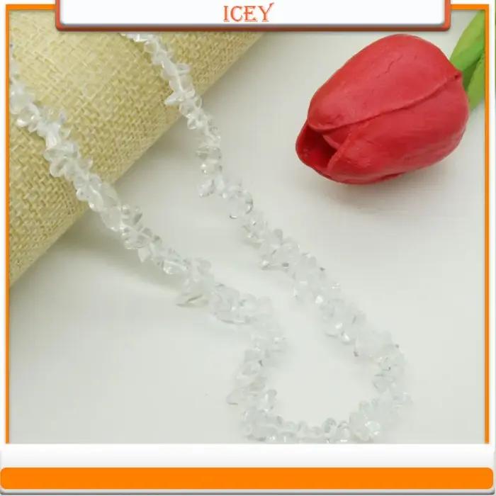 Bracelet en pierre de cristal blanc perles ovales bijoux élégants pour femmes occasions spéciales bijoux personnalisables perles de cristal à bricoler soi-même
