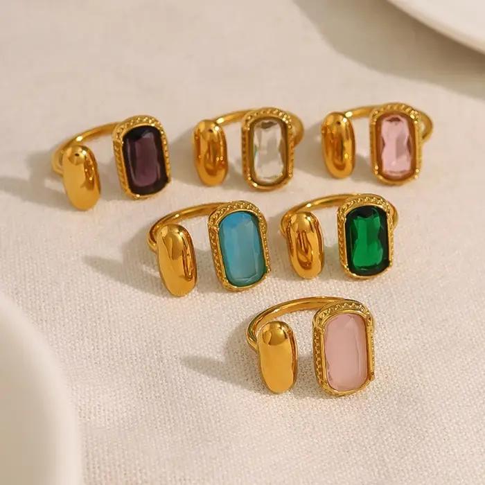 Loe | Bague en or Zircon coloré pour femmes