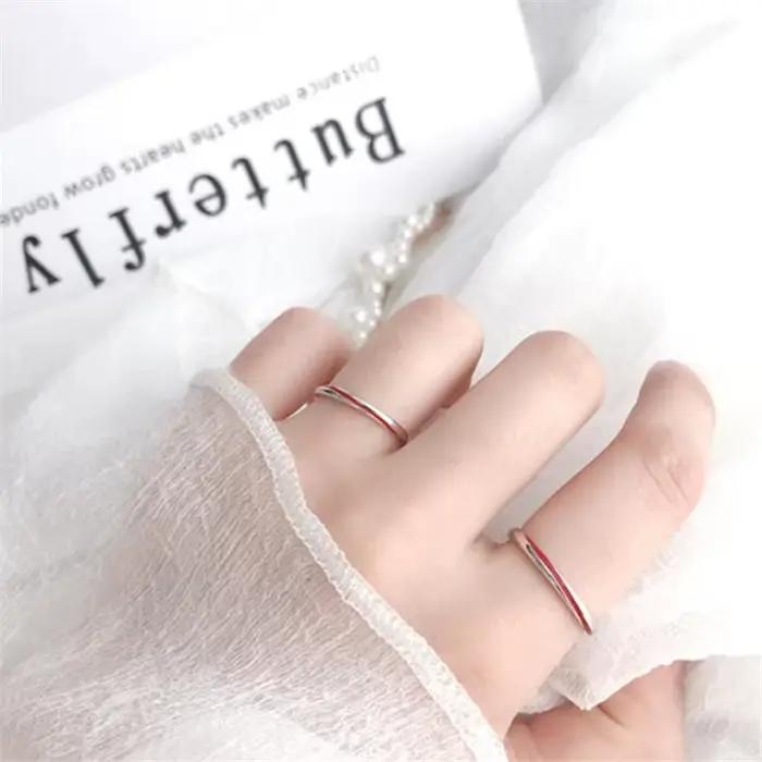 Alliance en argent sterling 925 moderne pour femmes occasions spéciales style unique couple symbole d'amour