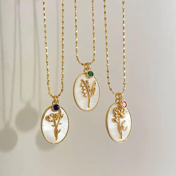 Nouvelle Tendance 2026 : Collier Fleur du Mois de Naissance (12