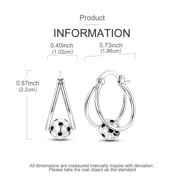 Boucles d'oreilles en argent Sterling 925 pour femmes