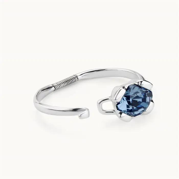 Bracelet en cristal bleu brillant scintillant