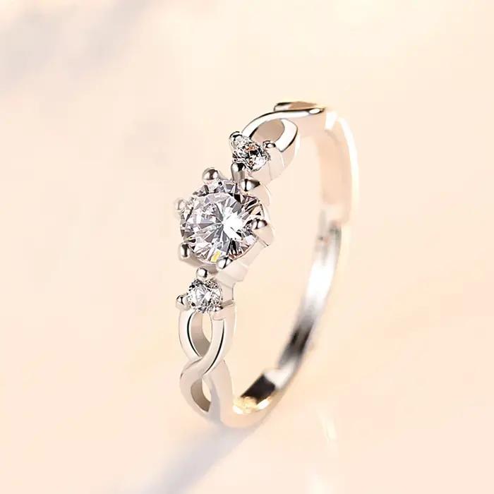 Bague en argent sterling 925 de luxe avec croix en zircon pour hommes et femmes, un cadeau de bijoux