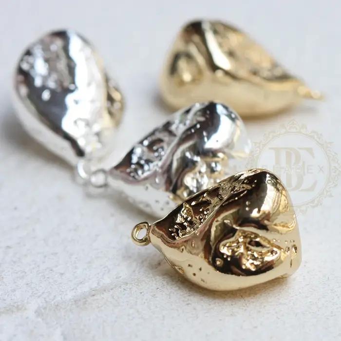Noix de recherche en laiton massif plaquée 18x14mm pour bijoutiers créatifs variété de couleurs occasions spéciales