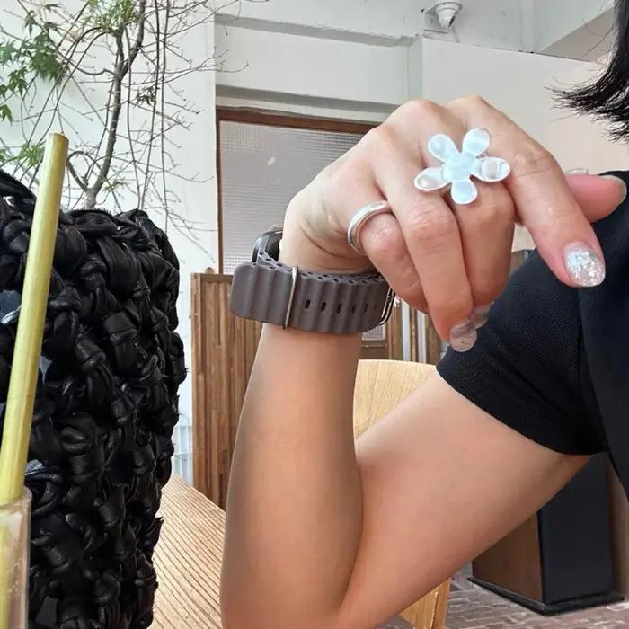 Bague de document en argent pour femmes et filles