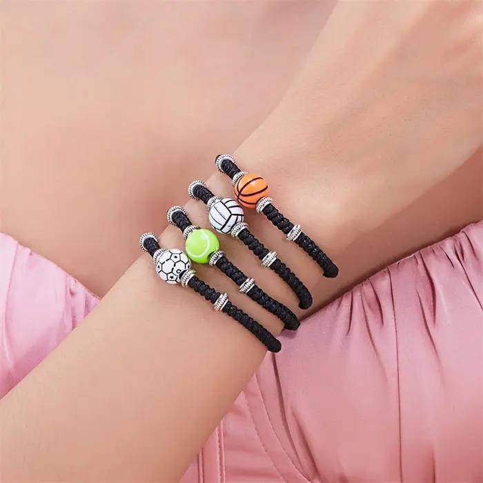 Bracelet Sportif Minimaliste à Perles de Montagne pour Homme, Occasions Spéciales et Vie Quotidienne