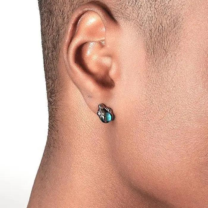 Boucles d'oreilles griffe de dragon en acier inoxydable pour hommes et femmes