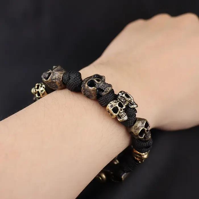 ChimPopméthanol-Bracelets tête de mort pour hommes