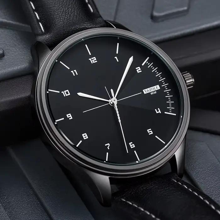 Top marque nouvelle montre pour hommes bracelet en cuir Ultra mince montre minimaliste pour hommes décontracté Simple Quartz étanche montres