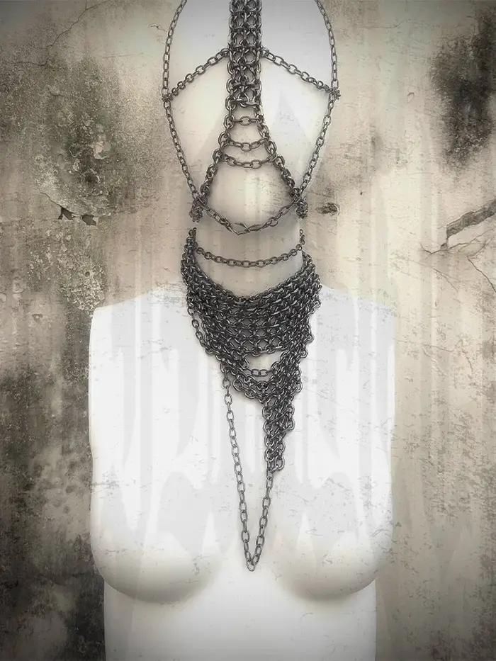 ZHUHE – collier à pièces irrégulières dans le Style Cyberpunk