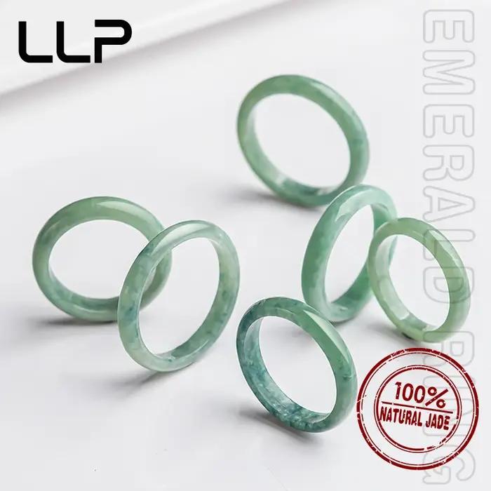 Bague en jadéite de qualité A naturelle pour femmes symbole de bonne chance classique et moderne pour usage quotidien et occasions spéciales
