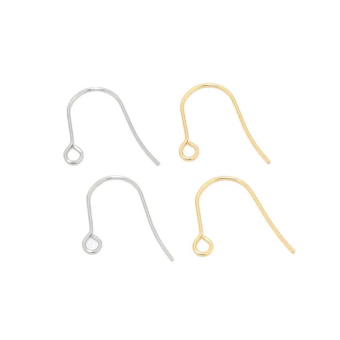 Crochets de boucles d'oreilles en acier inoxydable