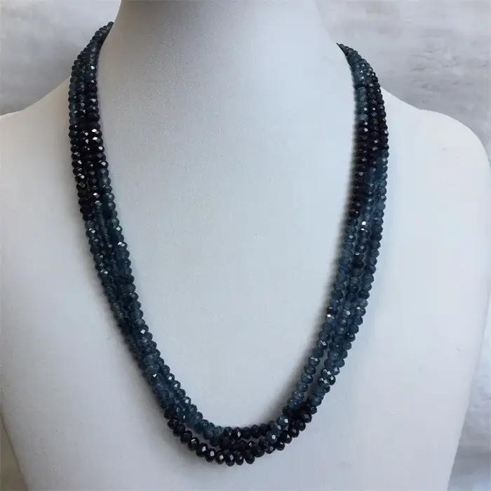 Collier émeraude verte Double couleur pour femmes