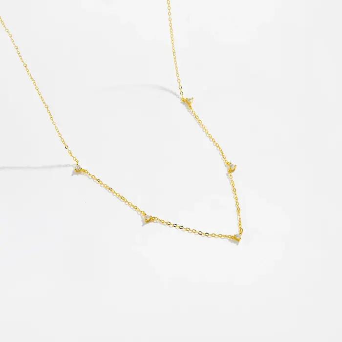 ANDYWEN 925 argent Sterling or Zircon CZ breloque tour de cou longue chaîne collier bijoux fins cristal fête