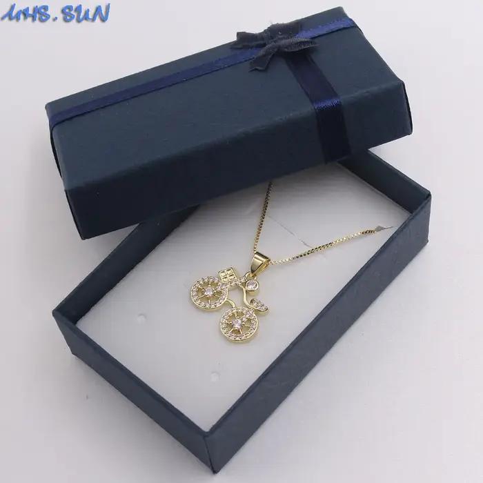 MHS.SUN Collier pendentif vélo brillant en zircon