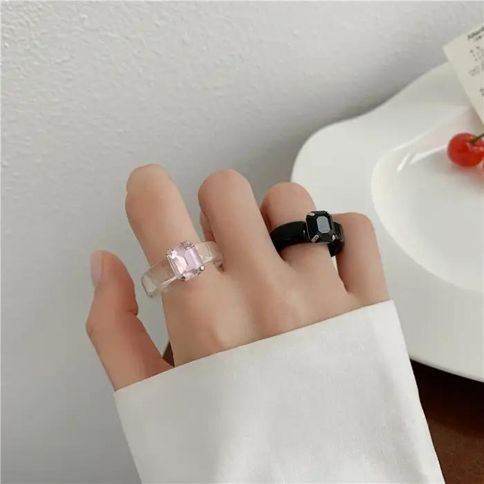 Bague de Luxe Géométrique Irrégulière pour Femme