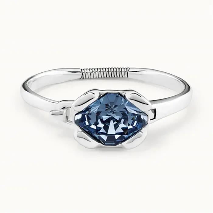 Bracelet en cristal bleu brillant scintillant