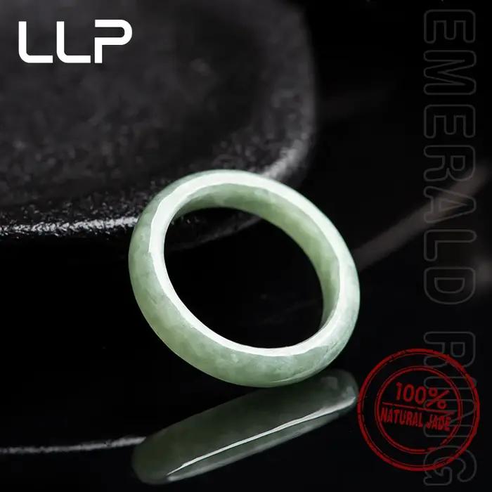 Bague en jadéite de qualité A naturelle pour femmes symbole de bonne chance classique et moderne pour usage quotidien et occasions spéciales