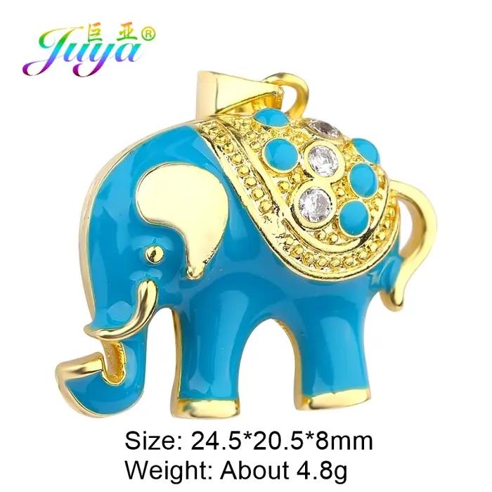 Juya-Breloques en émail coloré plaqué or 18 carats, Hamsa, Main de Fatima, Mauvais œil grec, Bijoux turcs Caricature, Décorations exécutives, DIY