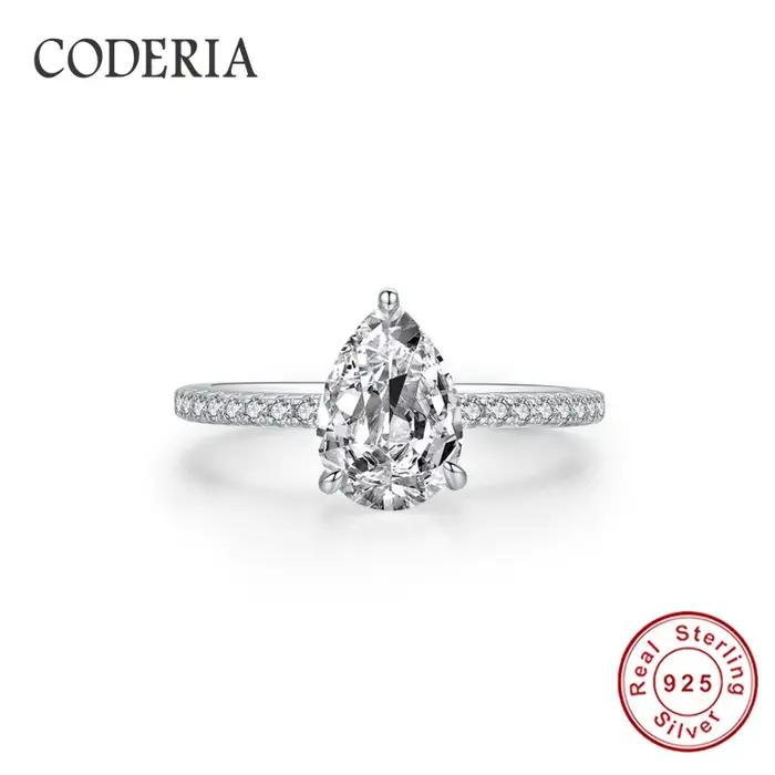 Bague Moissanite en diamant de laboratoire pour femmes