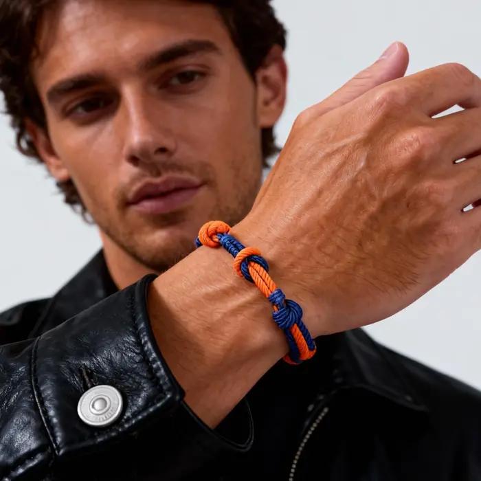 Bracelet en corde à nœud éternel bleu rouge pour hommes cadeau mariage anniversaire quotidien club occasion spéciale