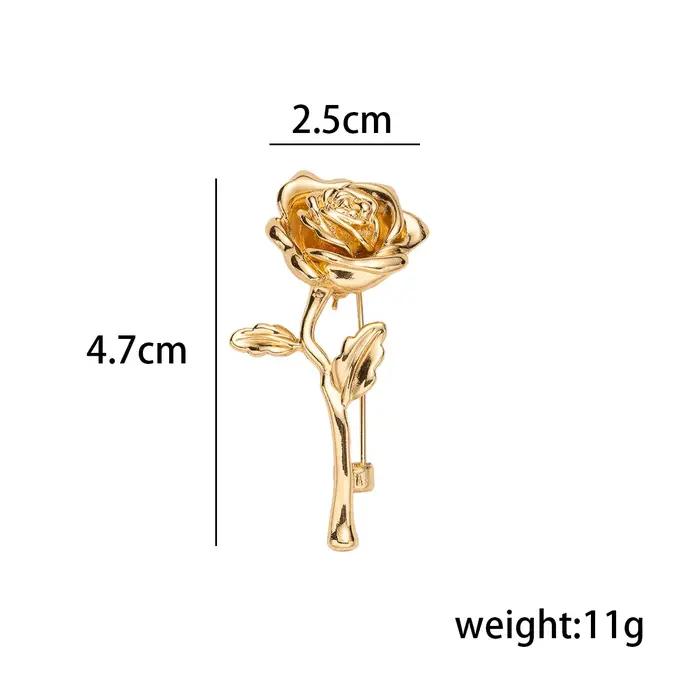 Broche de luxe couleur or pour hommes et femmes – Épingle à revers pour manteau de costume haut de gamme | Accessoire