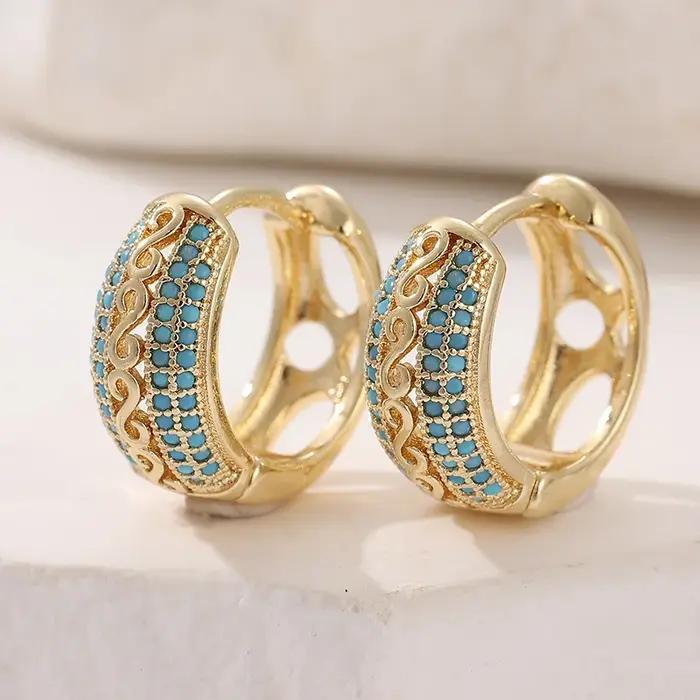 Boucles d'Oreilles Élégantes et Rétro en Bronze Pour Femmes Usage Quotidien et Occasions Spéciales