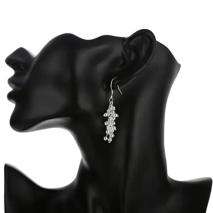 Boucles d'oreilles créatives en argent sterling 925 pour femme