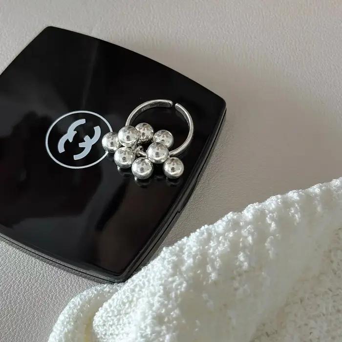 BFClub – bagues en pierre cloche couleur argent pour femmes