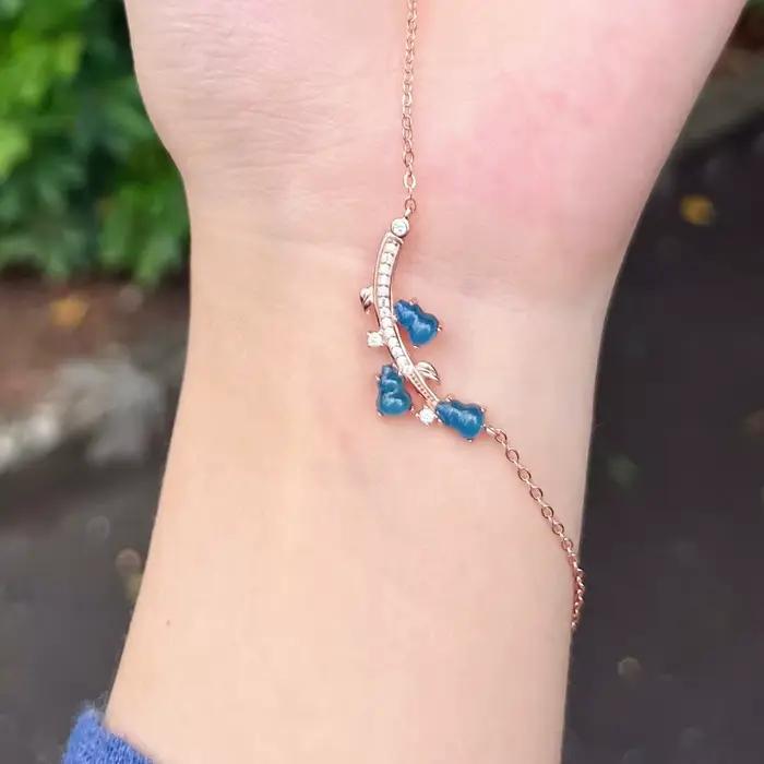 Bijoux en ambre bleu mexicain naturel certifié multi-design