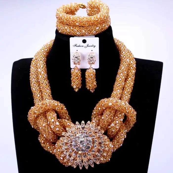 Ensembles de bijoux africains de luxe pour femmes mariées